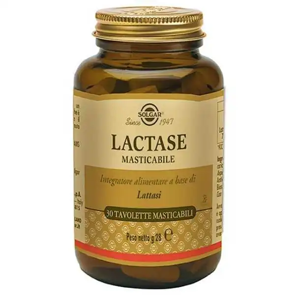 Solgar Lactase Masticabile 30 Tavolette | Farma di Fiducia