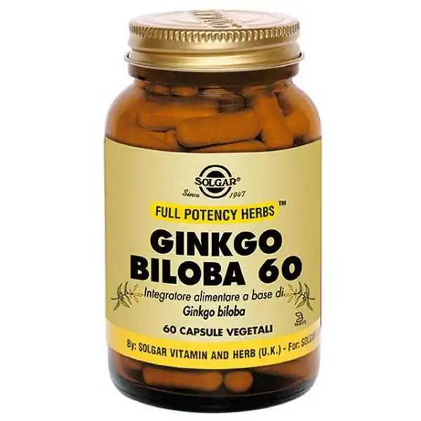 SOLGAR GINKGO BILOBA 60 CAPSULE | Farma di Fiducia