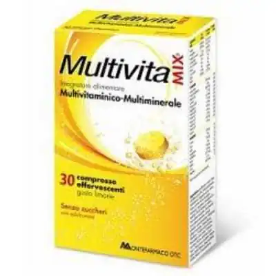 MULTIVITAMIX 30 COMPRESSE EFFERVESCENTI S/ZUCCHERO, Multicentrum