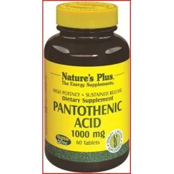 NATURE'S PLUS PANTHOTENIC ACID - VITAMINA B5 - 500 MG, NATURE'S PLUS