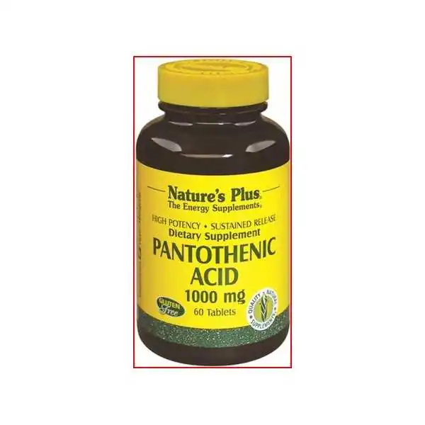 NATURE'S PLUS PANTHOTENIC ACID - VITAMINA B5 - 500 MG, NATURE'S PLUS