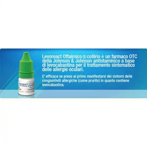 LEVOREACT OFTALMICO COLLIRIO 10 ML, Johnson&amp;amp;Johnson