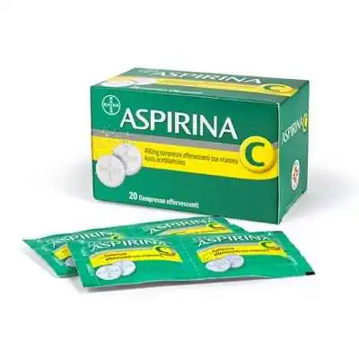 ASPIRINA + Vit C 20 COMPRESSE EFFERVESCENTI | Farma di Fiducia