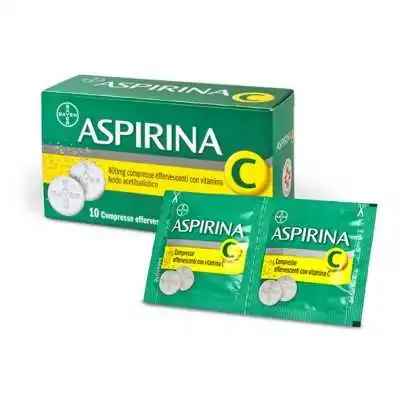 ASPIRINA + VITAMINA C 10 COMPRESSE EFFERVESCENTI, Bayer