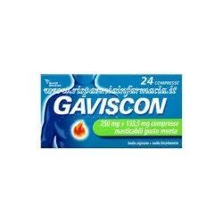 GAVISCON 24 COMPRESSE MASTICABILE GUSTO MENTA, RECKITT BENCKISER