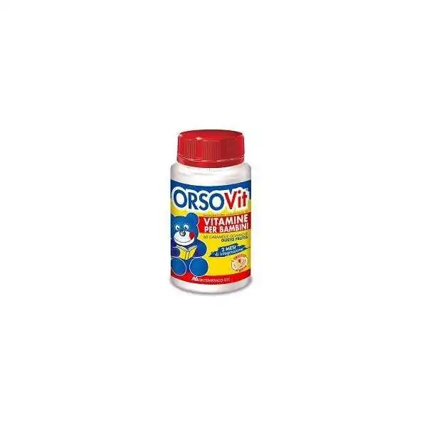ORSOVIT VITAMINE PER BAMBINI 60 CARAMELLE GOMMOSE GUSTO FRUTTA, Montefarmaco