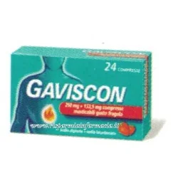 GAVISCON 24 COMPRESSE MASTICABILE GUSTO FRAGOLA, RECKITT BENCKISER