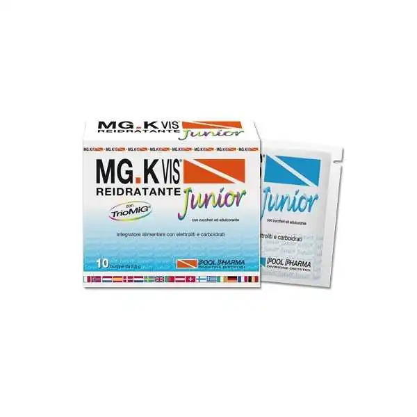 MGK VIS JUNIOR REIDRATANTE 10 Bustine 9,50 g, Pool Pharma