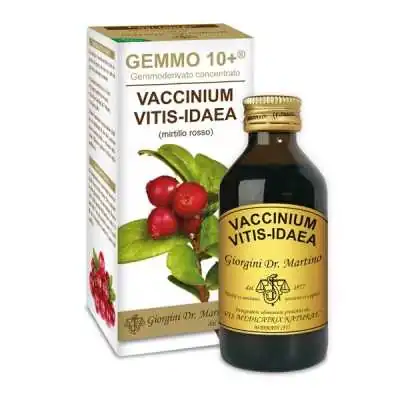 DR GIORGINI GEMMO 10+ Mirtillo Rosso 100 ml liquido analcoolico, Dr Giorgini