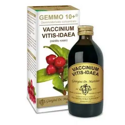 DR GIORGINI GEMMO 10+ Mirtillo Rosso 200 ml liquido analcoolico