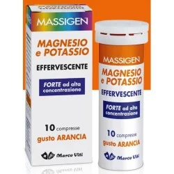 Massigen Magnesio e Potassio 10 Compresse Effervescenti Forte, MARCO VITI SPA