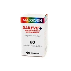 MASSIGEN - DAILYVIT+ D+ 60 cps da740mg LOTTO SCAD. 09/22, MARCO VITI SPA