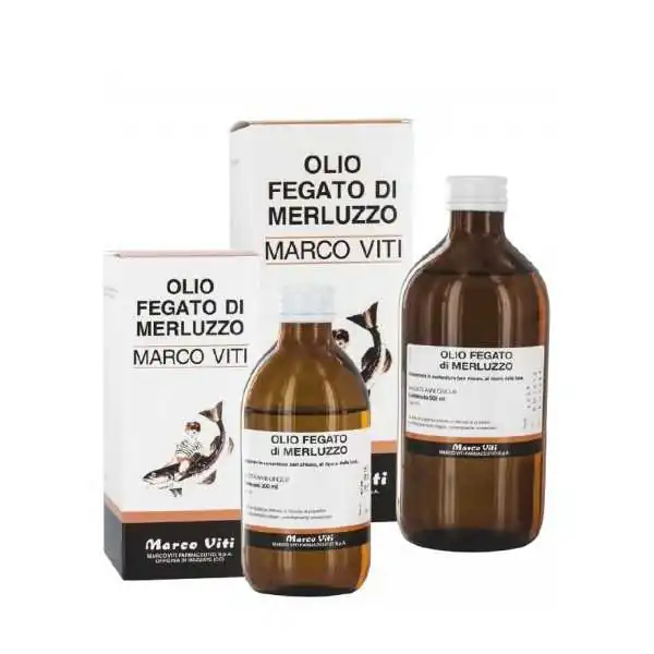 OLIO DI FEGATO DI MERLUZZO F.U. MARCO VITI 200ml, MARCO VITI SPA