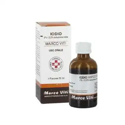 Iodio 2% Marco Viti Soluzione Orale 25ml, MARCO VITI SPA