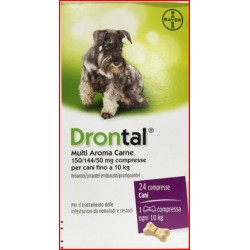 BAYER DRONTAL MULTI Aroma CARNE 24 COMPRESSE PER CANI, Bayer