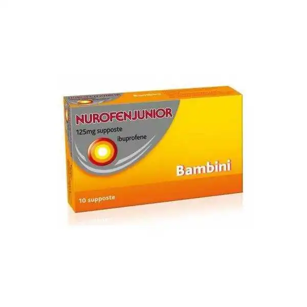 NUROFEN Junior Supposte 10 supposte da 125 mg | Farma di Fiducia