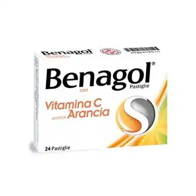 BENAGOL VITAMINA C GUSTO ARANCIA 16 pastiglie, RECKITT BENCKISER