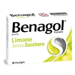 BENAGOL LIMONE SENZA ZUCCHERO 16 pastiglie, RECKITT BENCKISER