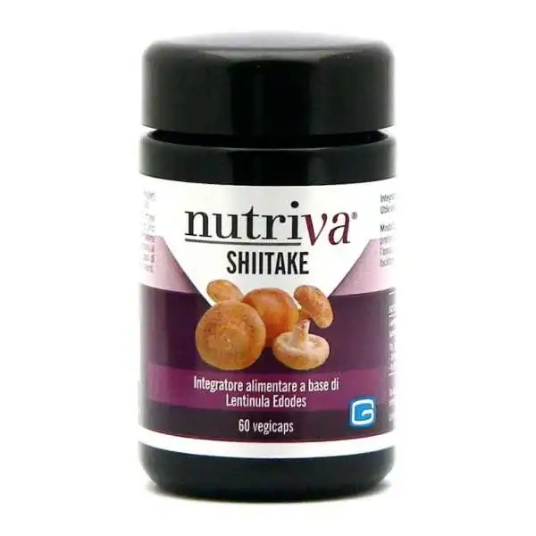 NUTRIVA - FUNGO SHIITAKE 60 capsule vegetali, CABASSI &amp; GIURIATI