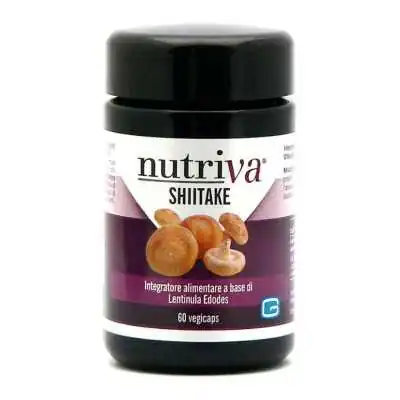 NUTRIVA - FUNGO SHIITAKE 60 capsule vegetali, CABASSI &amp; GIURIATI