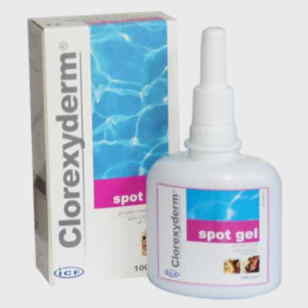 ICF CLOREXYDERM SPOT GEL 100ml , Icf Prodotti Veterinari