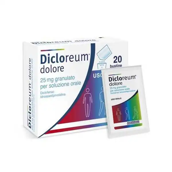 DICLOREUM DOL GRANULATO 10 BUSTINE 25MG, ALFA-SIGMA