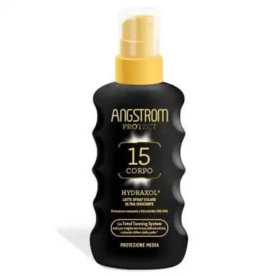 ANGSTROM PROTECT  HYDRAXOL 15 LATTE SPRAY SOLARE ULTRA IDRATANTE 200ML, Angstrom