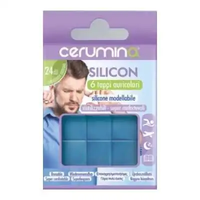 CERUMIN SILICON 6 TAPPI AURICOLARI,