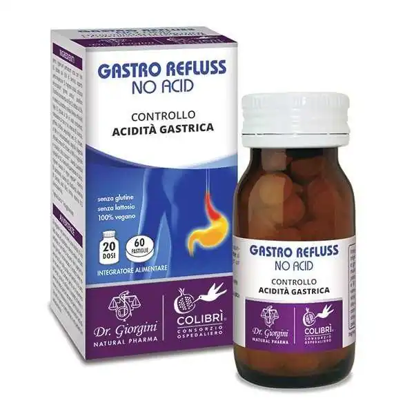 DR. GIORGINI GASTRO REFLUSS NO ACID 60 pastiglie da 800mg, Dr Giorgini