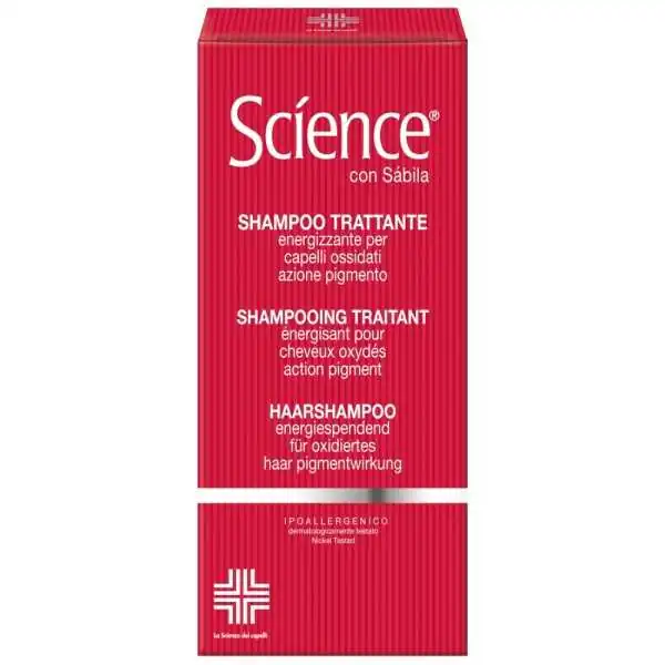 SCIENCE SHAMPOO ENERGIZZANTE AZIONE PIGMENTO con SÃ¡bila Flacone 200 ml, VIVIPHARMA
