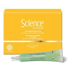 SCIENCE PROTETTIVO SedaComplexÂ® alla Keratina Permanente e Colore - Capelli Fragili e Trattati Siero 5 tubetti da 15 ml, VIVIPH