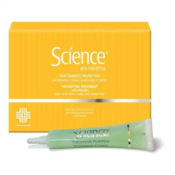 SCIENCE PROTETTIVO SedaComplexÂ® alla Keratina Permanente e Colore - Capelli Fragili e Trattati Siero 5 tubetti da 15 ml, VIVIPH