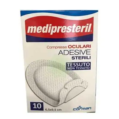 MEDIPRESTERIL 10 COMPRESSE OCULARI ADESIVE STERILI TNT, FARMAC ZABBAN