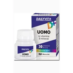 DAILYVIT+UOMO 12 VITAMINE 8 MINERALI 30 COMPRESSE, MARCO VITI SPA