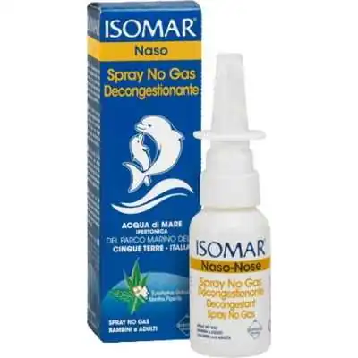 ISOMAR  SPRAY DECOGESTIONANTE 30 ML Soluzione Ipertonica con estratti di Menta Piperita ed Eucalipto, Coswell