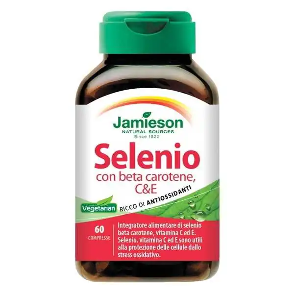 JAMIESON Selenio con Betacarotene C &amp; E, JAMIESON