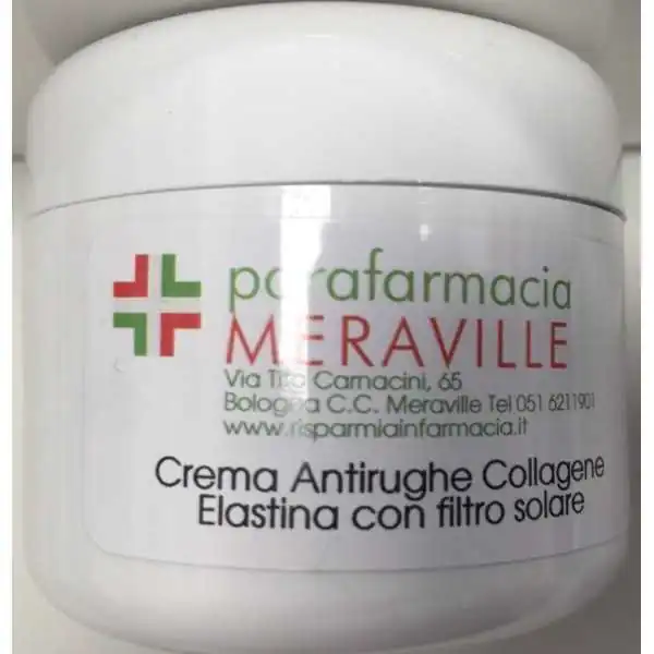 glam&amp;pharma CREMA VISO ANTIRUGHE COLLAGENE  - ELASTINA - ACIDO JALURONICO con filtri solari 50ml, GLAM&amp;amp;PHARMA