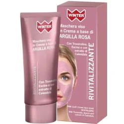 WINTER Maschera Viso in Crema a base di Argilla Rosa, WINTER