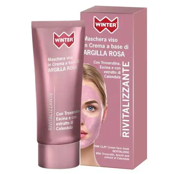WINTER Maschera Viso in Crema a base di Argilla Rosa, WINTER