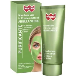 WINTER Maschera Viso in Crema a base di Argilla Verde, WINTER