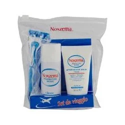 NOXZEMA SET DA VIAGGIO PER UOMO: RASOIO - SCHIUMA DA BARBA E AFTER SHAVE.,