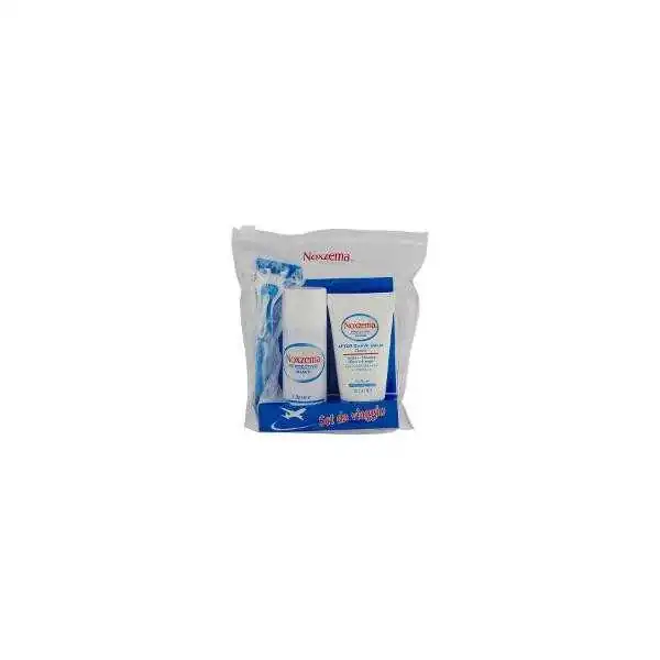 NOXZEMA SET DA VIAGGIO PER UOMO: RASOIO - SCHIUMA DA BARBA E AFTER SHAVE.,