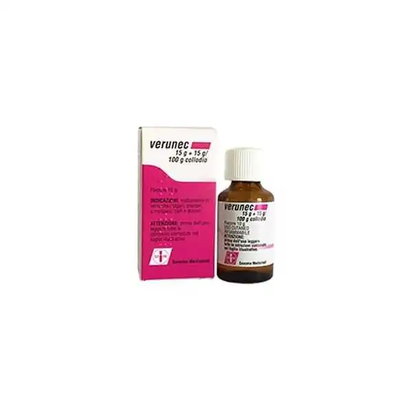 VERUNEC 15G+15G/100G COLLODIO  - ACIDO SALICILICO + ACIDO LATTICO, Giuliani