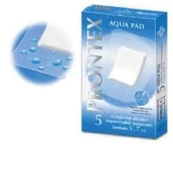 PRONTEX AQUA PAD 5X7 CM COMPRESSE IMPERMEABILI, 