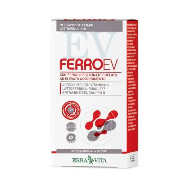 Erbavita Ferro EV 60 Capsule | Farma di Fiducia