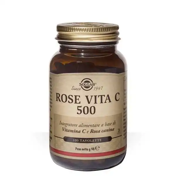 Solgar Rose Vita C 500 100 Tavolette | Risparmia in Farmacia